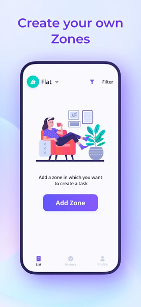 Housekeeping Chores tracker - Image screenshot of android app