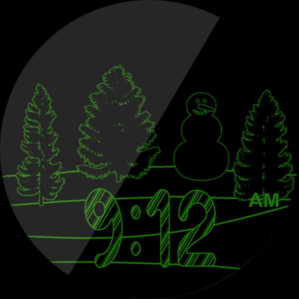 Christmas Snow HD Watch Face - Image screenshot of android app