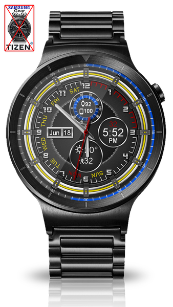 Chrono Flat HD Watch Face - Image screenshot of android app