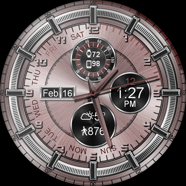 Chrono Shine HD Watch Face - Image screenshot of android app