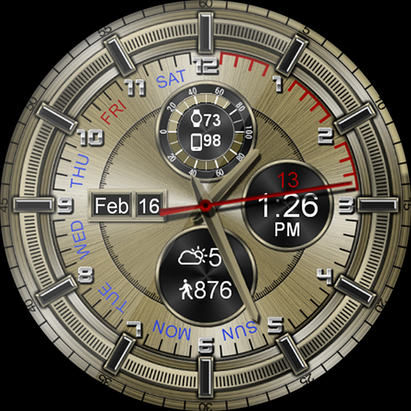 Chrono Shine HD Watch Face - Image screenshot of android app