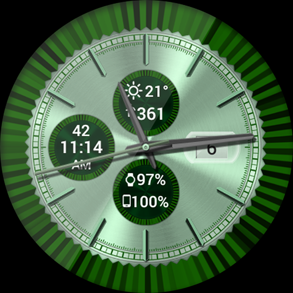 Classy Elegance HD Watch Face - Image screenshot of android app