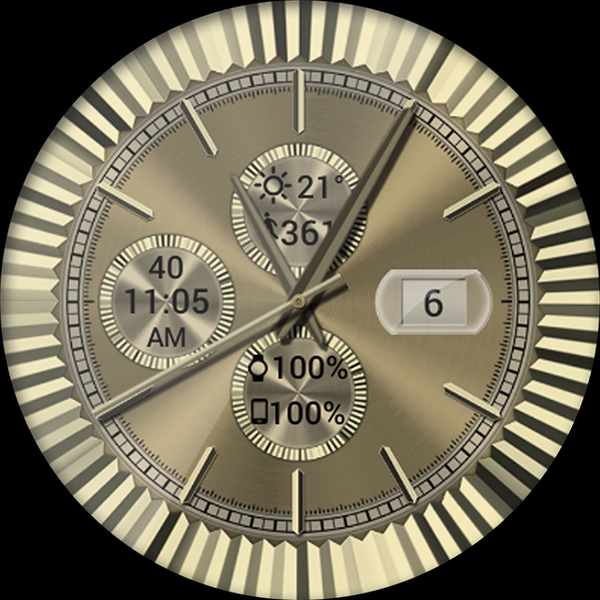 Classy Elegance HD Watch Face - Image screenshot of android app