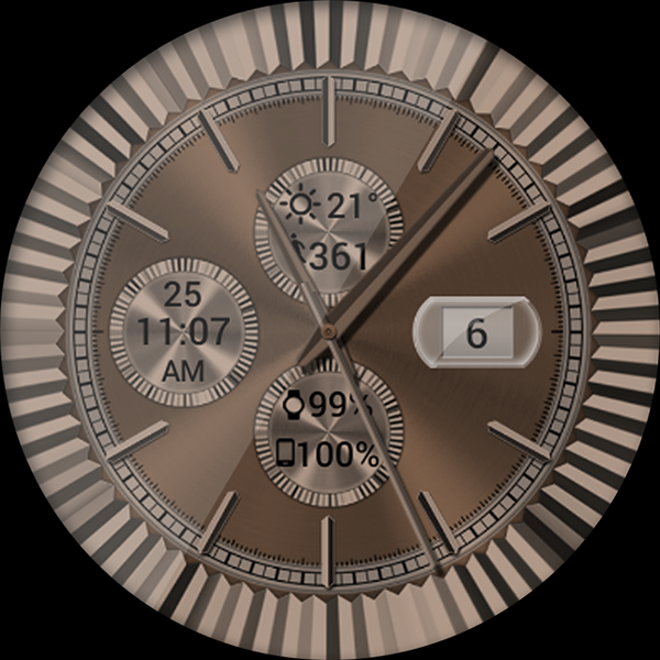 Classy Elegance HD Watch Face - Image screenshot of android app