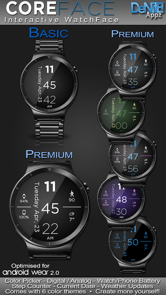 Core Face HD Watch Face - Image screenshot of android app