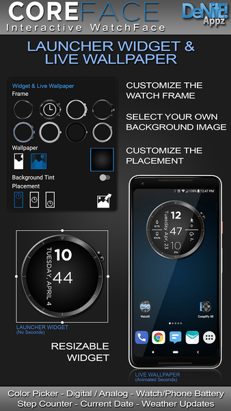 Core Face HD Watch Face - Image screenshot of android app