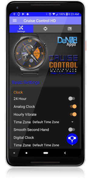 Cruise Control HD Watch Face - Image screenshot of android app
