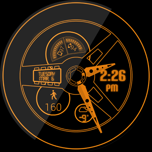 Cruise Control HD Watch Face - Image screenshot of android app