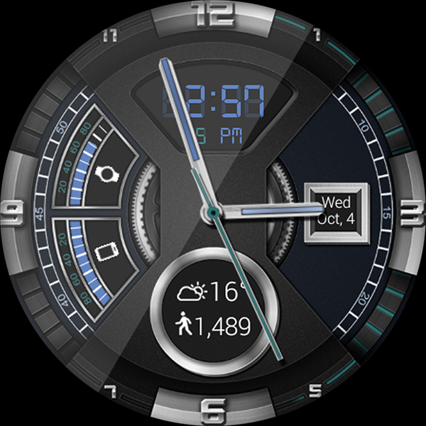 Dashing Gears HD WatchFace - Image screenshot of android app