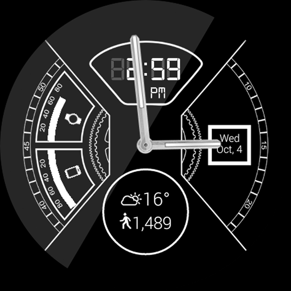 Dashing Gears HD WatchFace - Image screenshot of android app