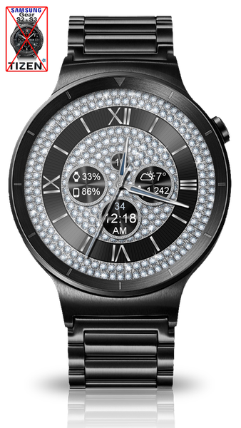 Diamond Bling HD Watch Face - Image screenshot of android app
