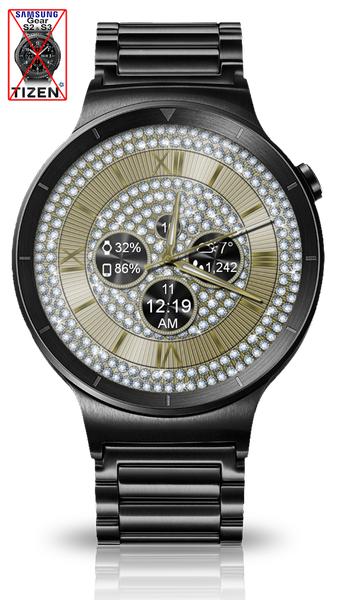 Diamond Bling HD Watch Face - Image screenshot of android app