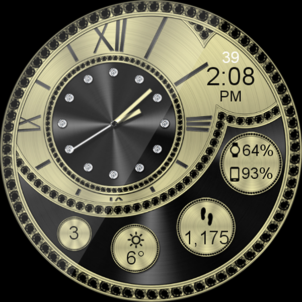 Diamond Bliss HD Watch Face - Image screenshot of android app