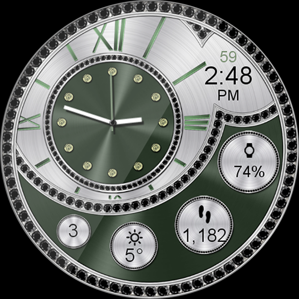 Diamond Bliss HD Watch Face - Image screenshot of android app