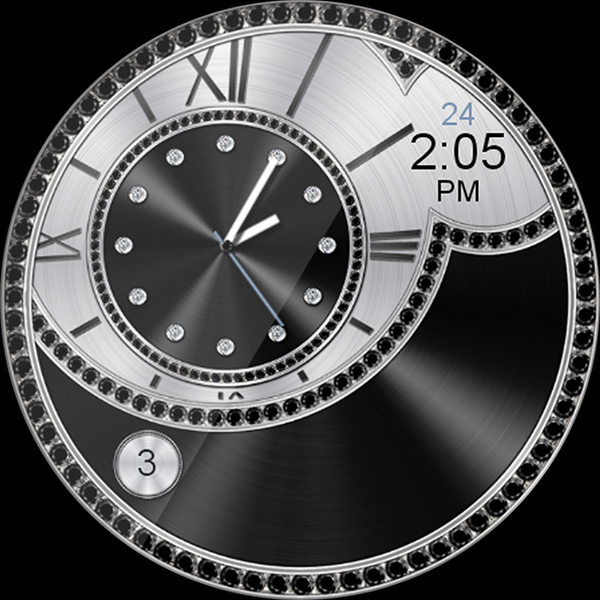 Diamond Bliss HD Watch Face - Image screenshot of android app
