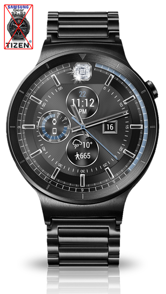 Diamond Elegance HD Watch Face - Image screenshot of android app