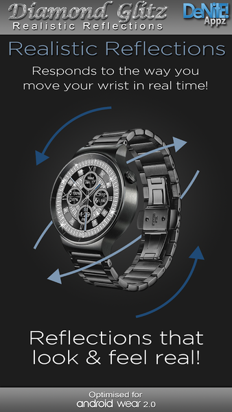 Diamond Glitz HD Watch Face - Image screenshot of android app