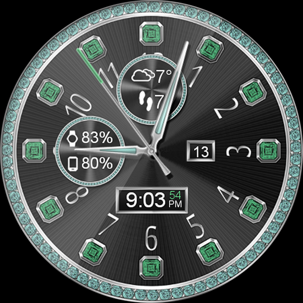 Diamond Lux HD Watch Face - Image screenshot of android app
