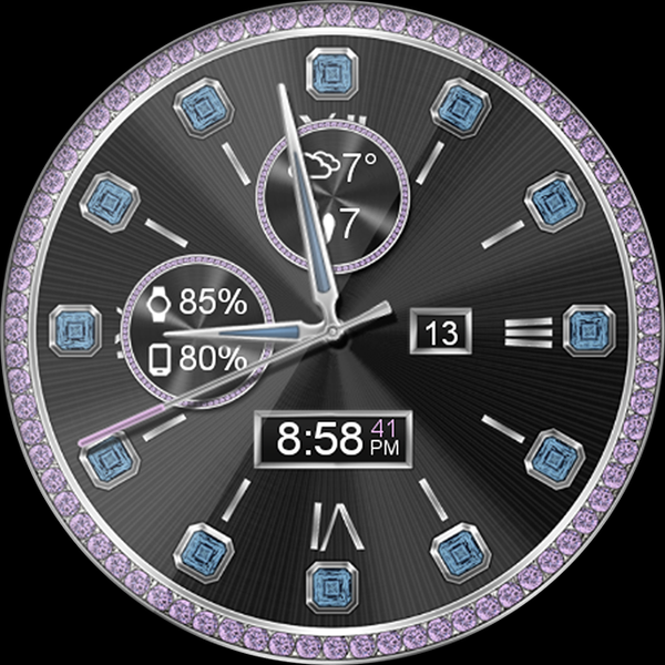 Diamond Lux HD Watch Face - Image screenshot of android app
