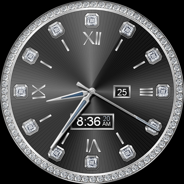 Diamond Lux HD Watch Face - Image screenshot of android app