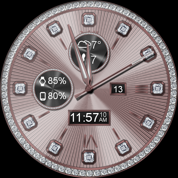 Diamond Lux HD Watch Face - Image screenshot of android app