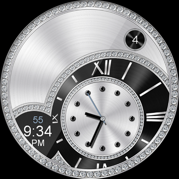 Diamond Ritz HD Watch Face - Image screenshot of android app