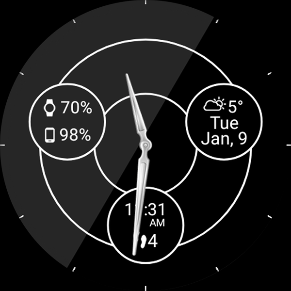 Diamond Royale HD Watch Face - Image screenshot of android app