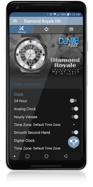 Diamond Royale HD Watch Face - Image screenshot of android app