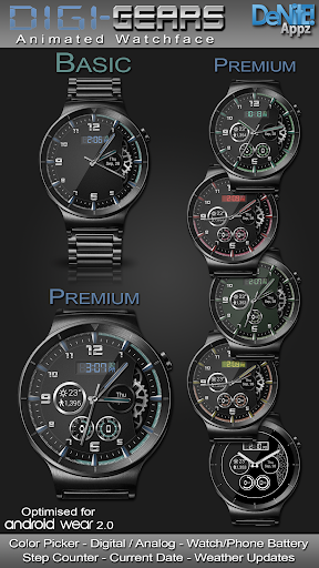 Digi-Gears HD Watch Face - Image screenshot of android app
