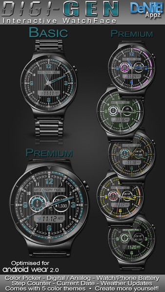 Digi-Gen HD Watch Face - Image screenshot of android app