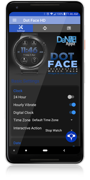 Dot Face HD Watch Face - Image screenshot of android app