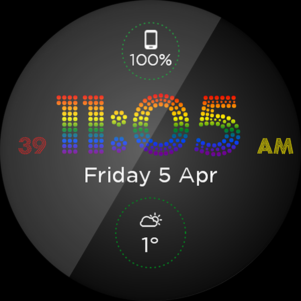 Dot Face HD Watch Face - Image screenshot of android app