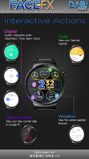 Face-FX HD Watch Face - Image screenshot of android app