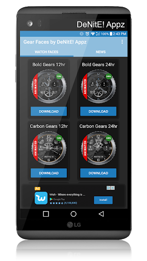 Gear Faces by DeNitE Appz (For Samsung Watches) - عکس برنامه موبایلی اندروید