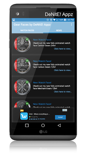Gear Faces by DeNitE Appz (For Samsung Watches) - Image screenshot of android app