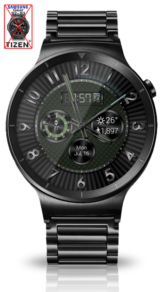 Hyper Tek HD Watch Face - Image screenshot of android app