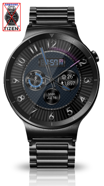 Hyper Tek HD Watch Face - Image screenshot of android app