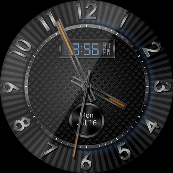 Hyper Tek HD Watch Face - Image screenshot of android app