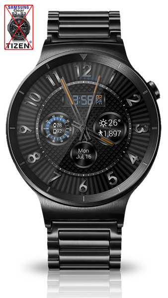 Hyper Tek HD Watch Face - Image screenshot of android app