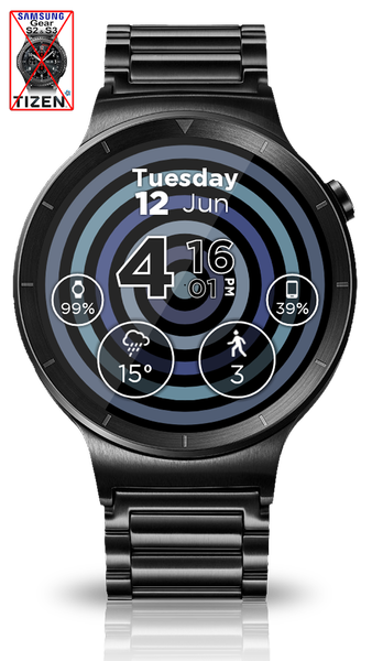 Hypnotic Rainbow Watch Face - Image screenshot of android app
