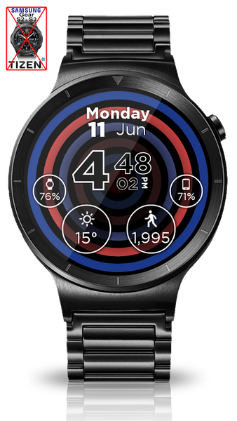 Hypnotic Rainbow Watch Face - Image screenshot of android app