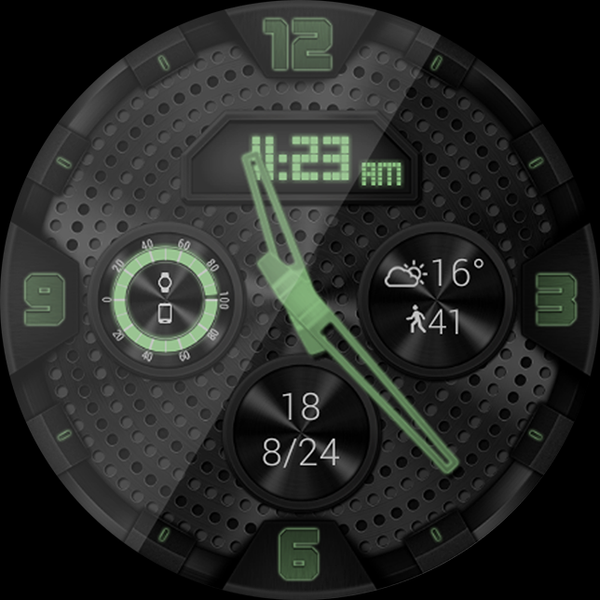 LED Pulse HD Watch Face - Image screenshot of android app