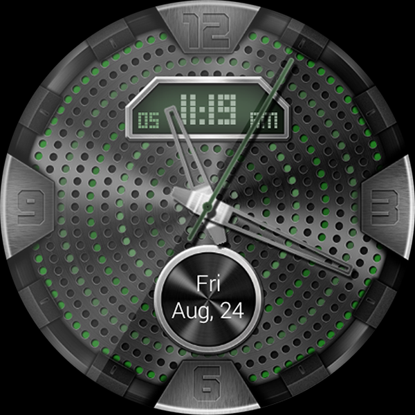 LED Pulse HD Watch Face - Image screenshot of android app