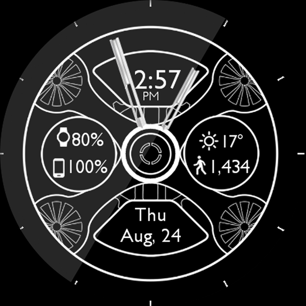 Mesh Gears HD Watch Face - Image screenshot of android app