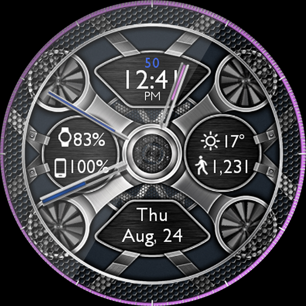 Mesh Gears HD Watch Face - Image screenshot of android app