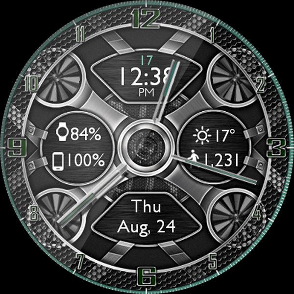 Mesh Gears HD Watch Face - Image screenshot of android app