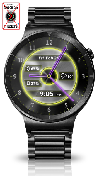 Metal Glow HD Watch Face - Image screenshot of android app