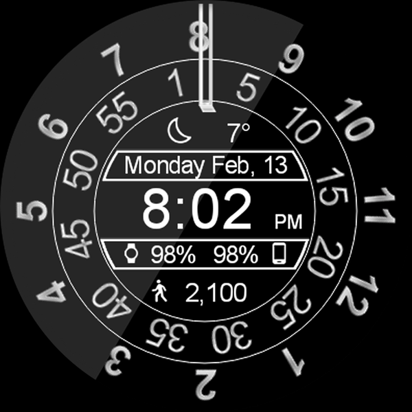 Mystic Spinner HD Watch Face - Image screenshot of android app