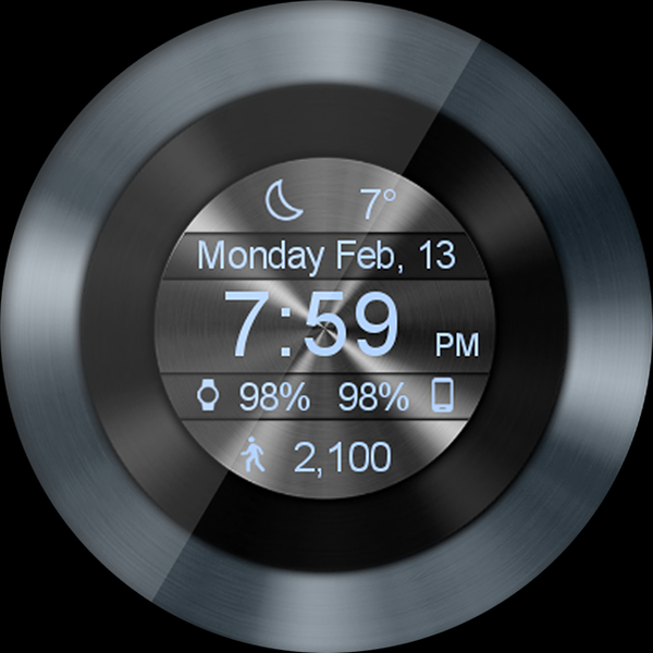 Mystic Spinner HD Watch Face - Image screenshot of android app