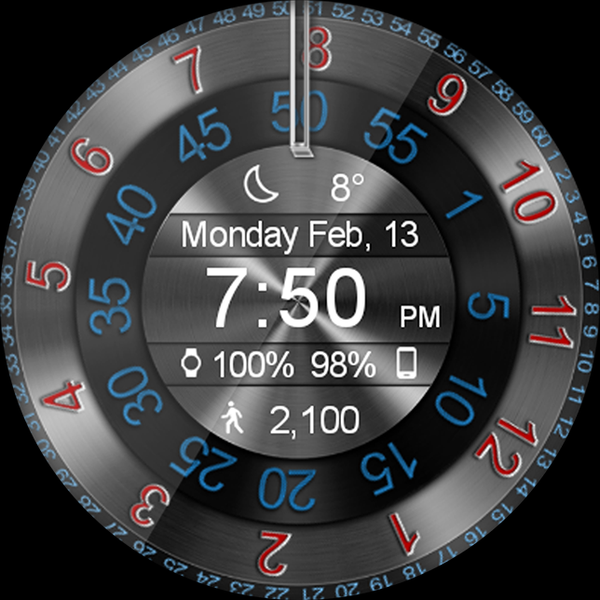 Mystic Spinner HD Watch Face - Image screenshot of android app